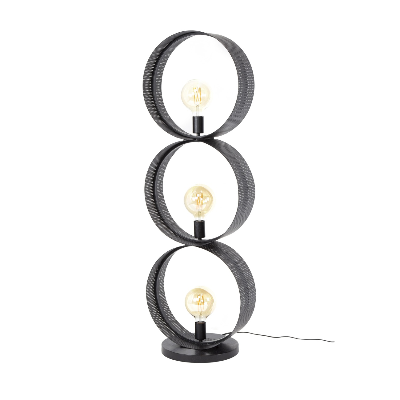 Stehleuchte Jaranira, 3-flammig - Metall Anthrazit, Ø 40 cm, inkl. LED
