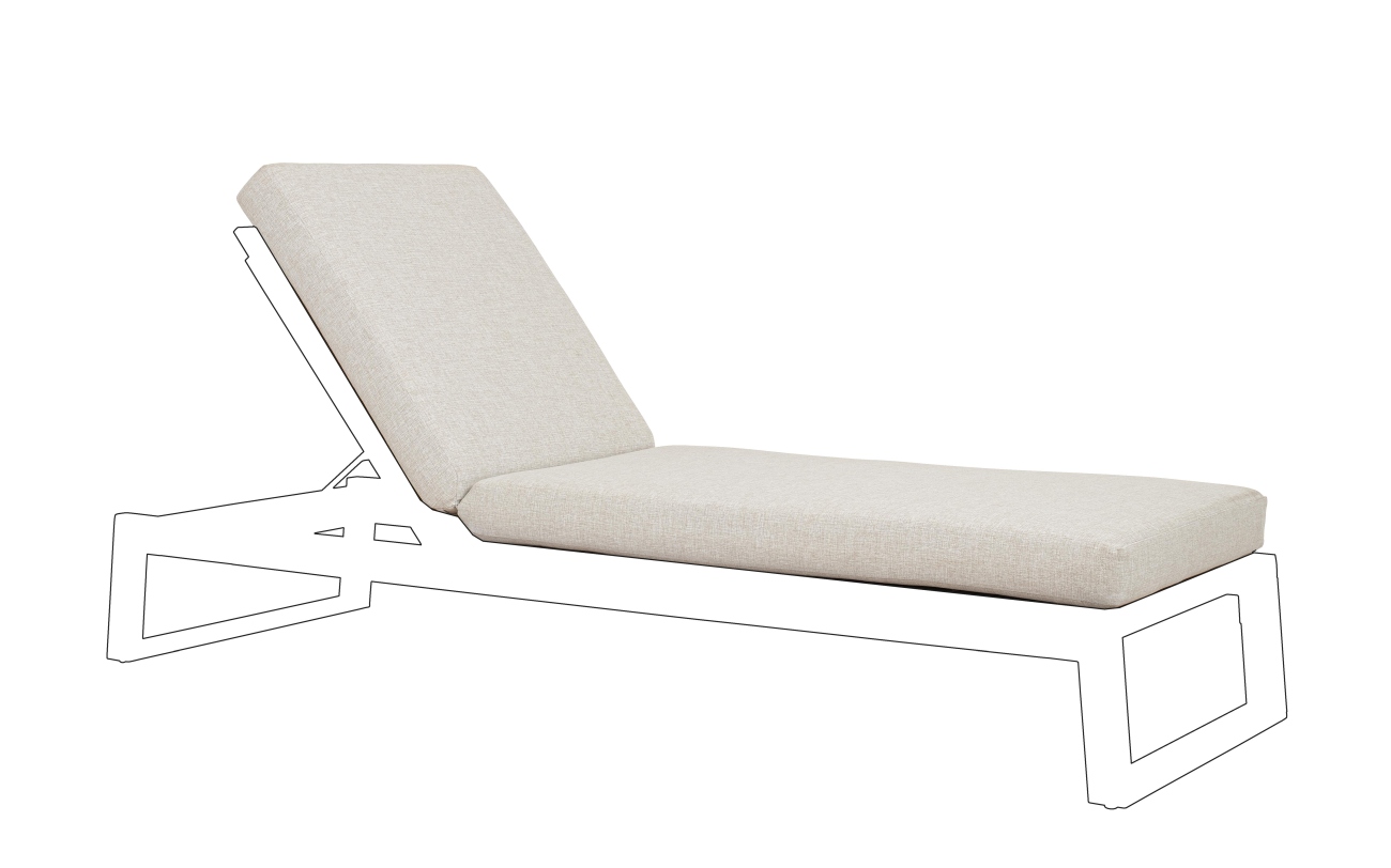 Auflage für Gartenliege Jeremy, Natur Auflage für Gartenliege Jeremy, Natur