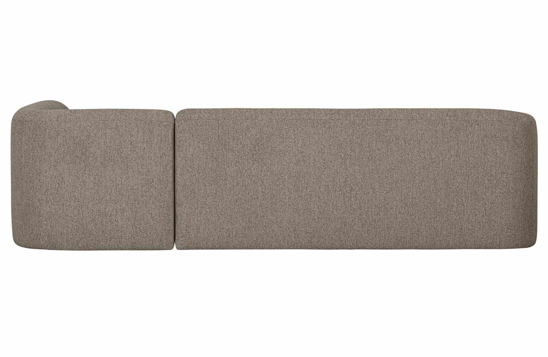 Ecksofa Sloping, Rechts, Braun