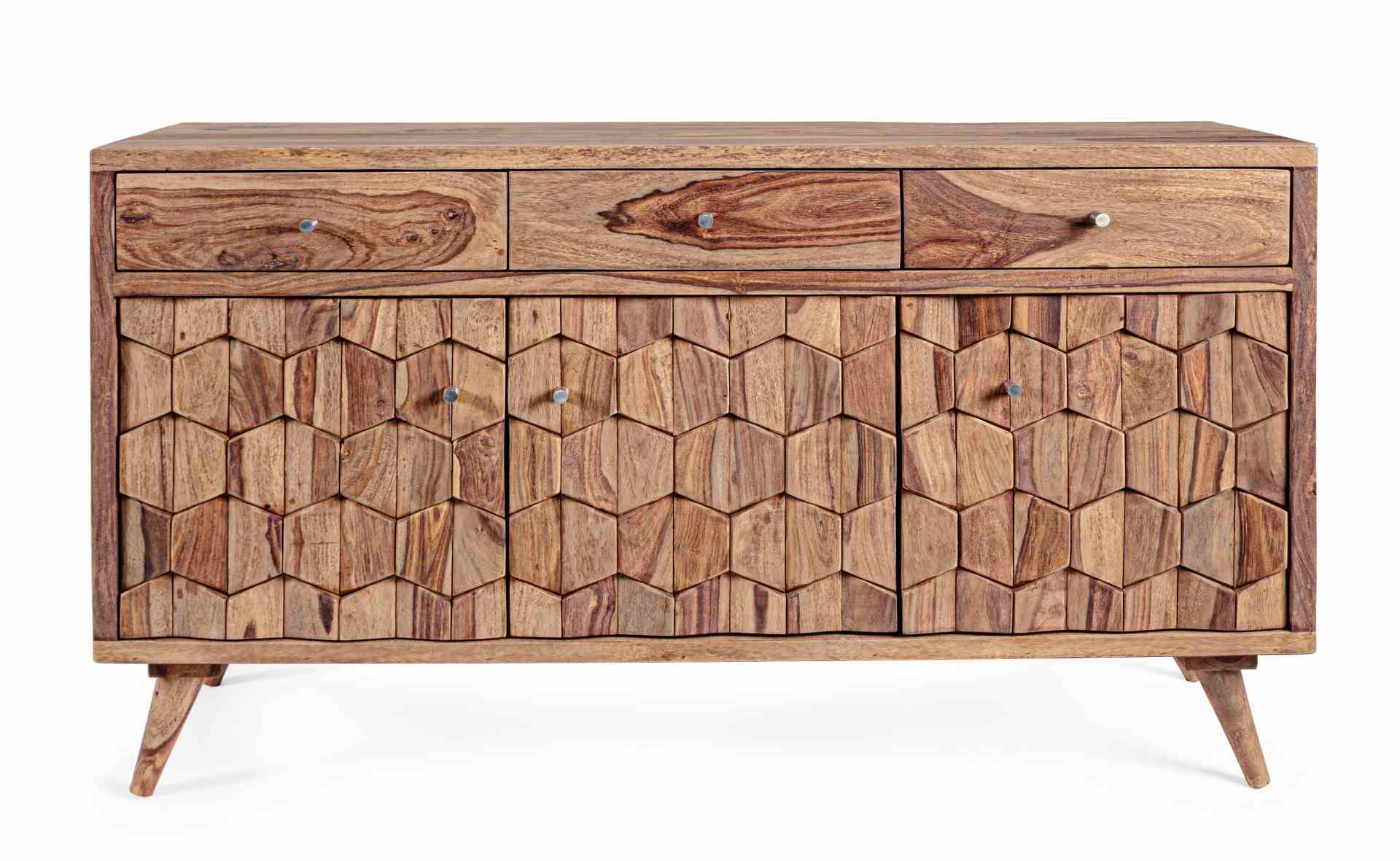 Sideboard Kant aus Sheeshamholz, 132 cm