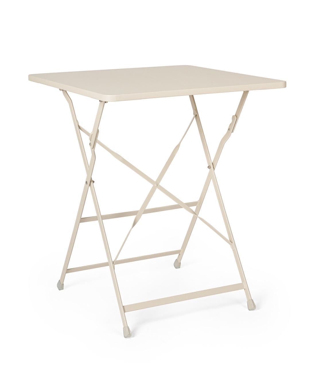 Gartentisch Yasmin aus Metall 60x60 cm, Champagner