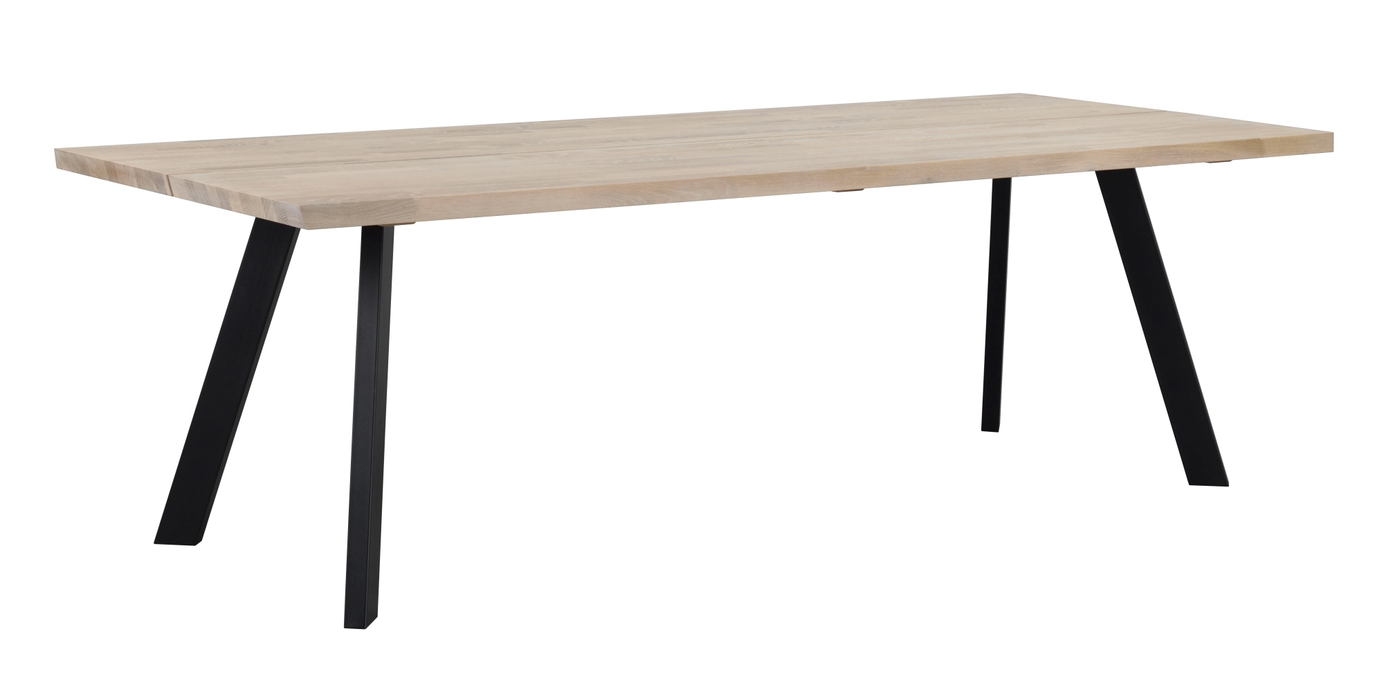 Esstisch Fred 240x100cm, Eiche Weiß pigmentiert