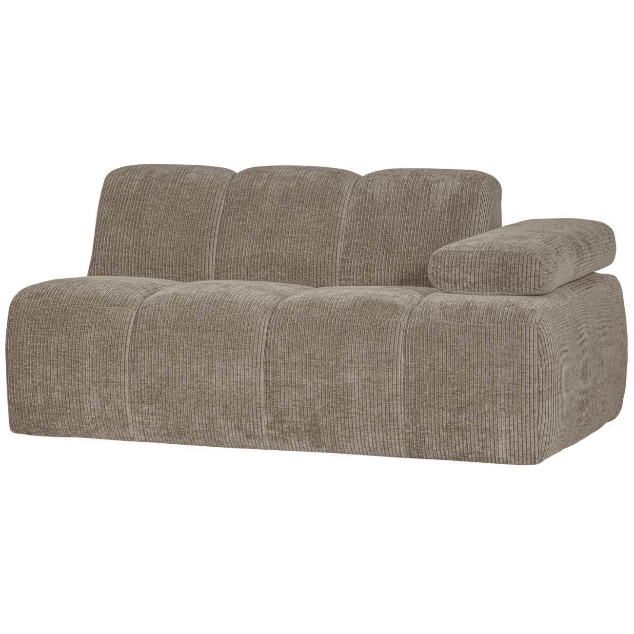 Modulsofa Mojo Flachcord 1,5er Arm-Rechts, Sand