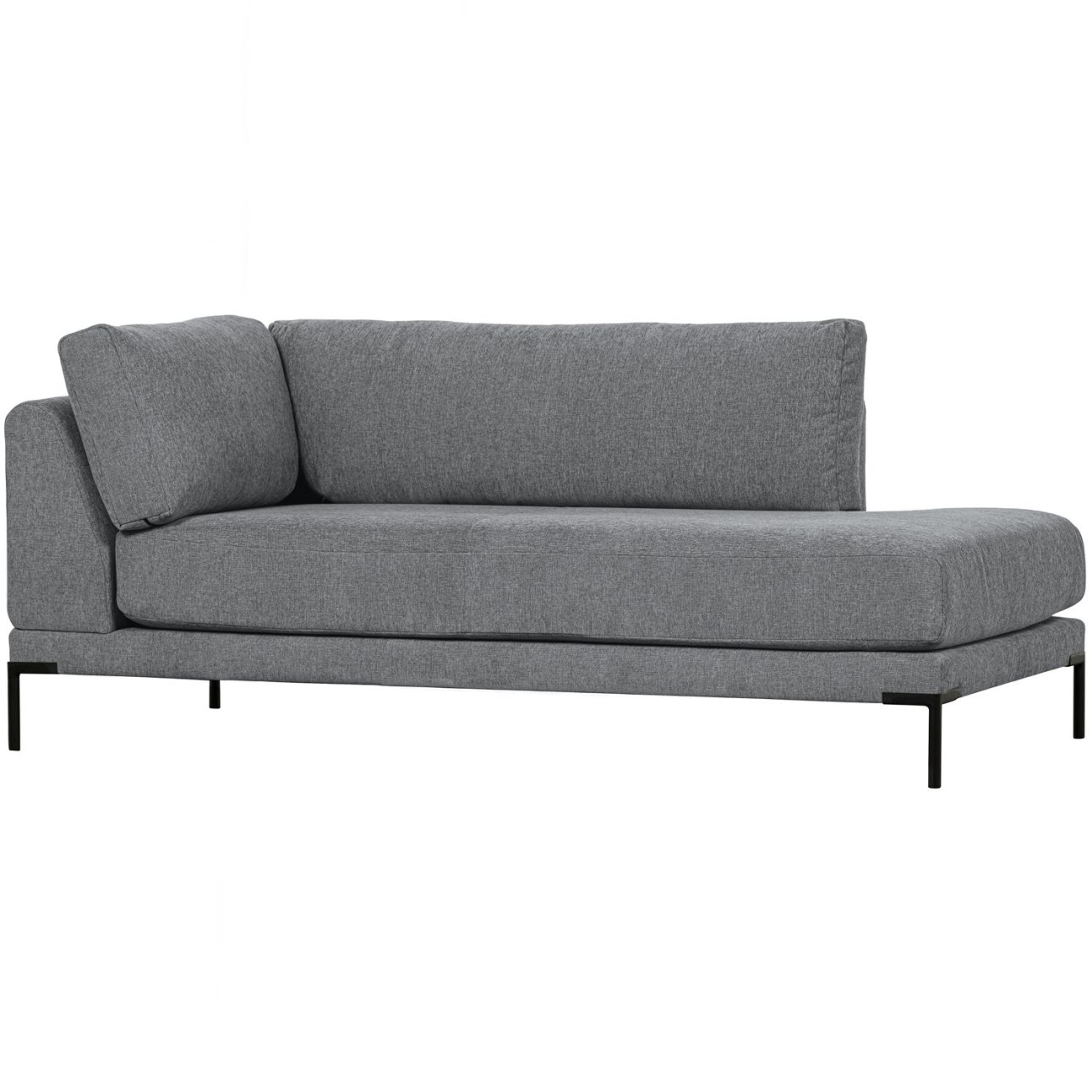 Modulsofa Couple Lounge-Element Rechts, Denim