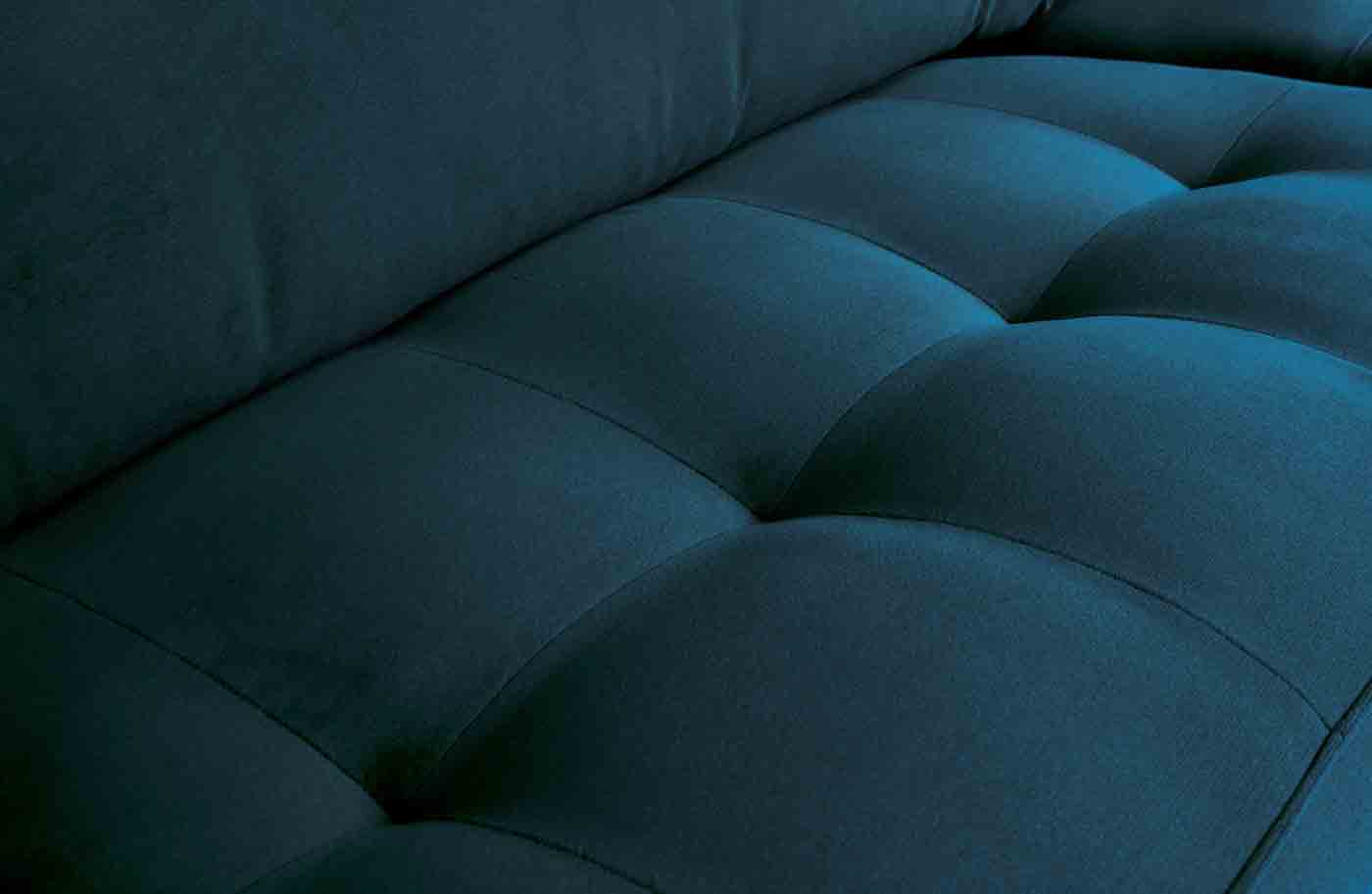 Sofa Rodeo Classic 2,5 Sitzer Samt, Blau