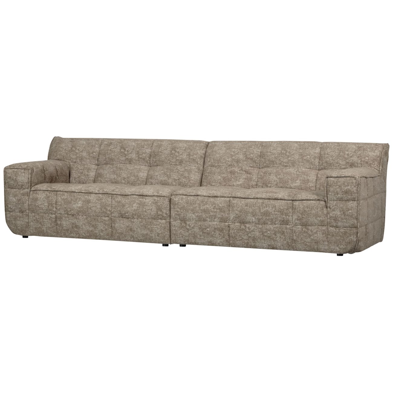 Sofa Timor aus Chenille-Stoff, Natur