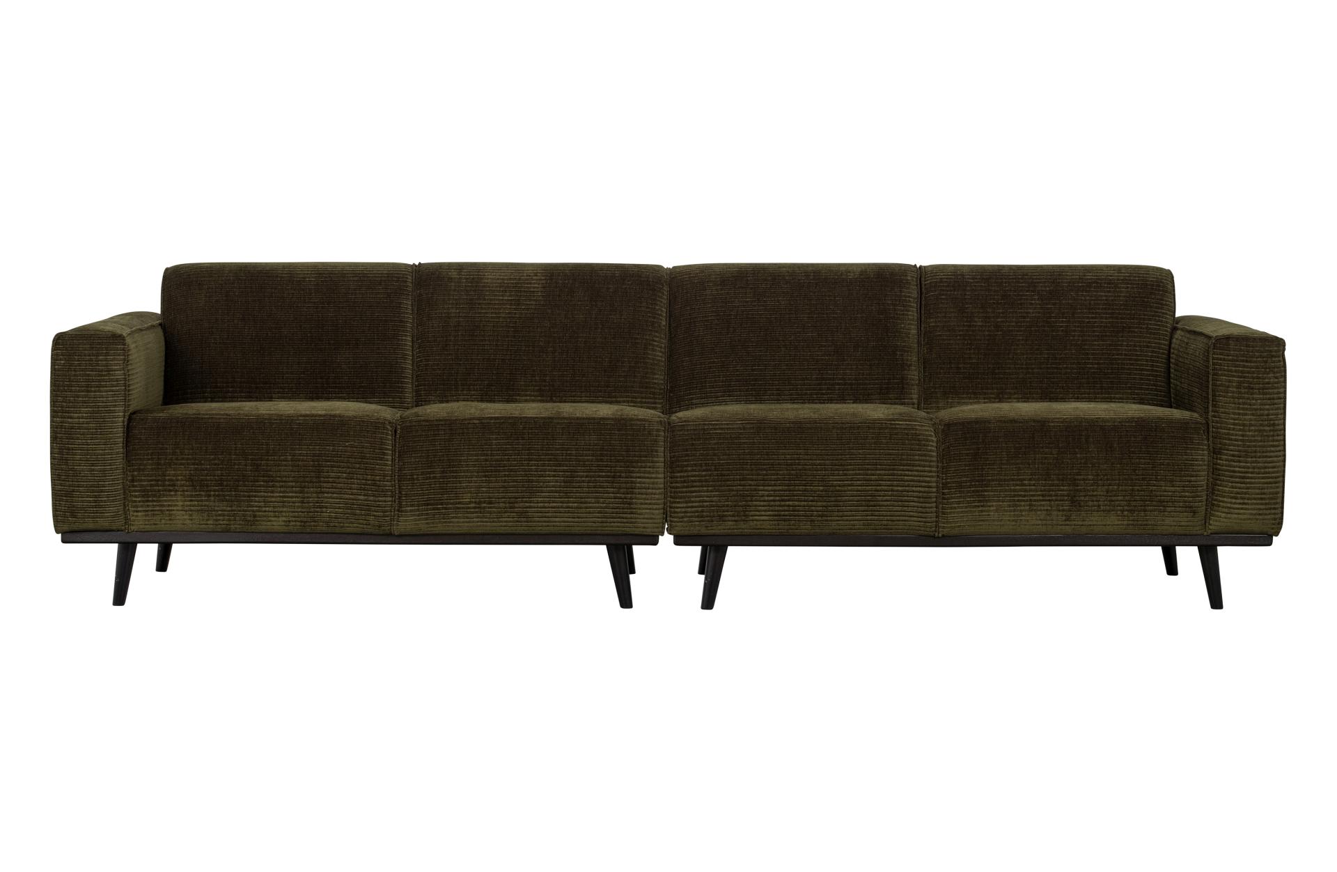 Sofa Statement L aus gewebten Jacquard, Olive