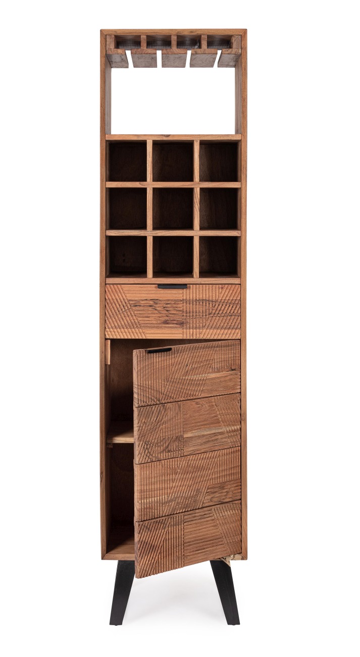 Barschrank Isar aus Akazienholz, 180 cm