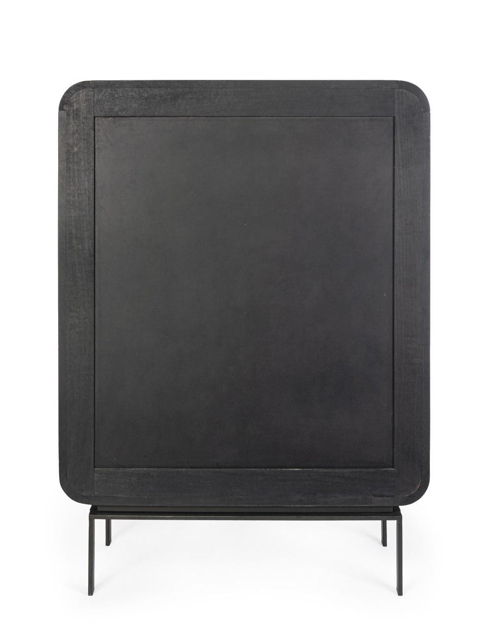 Highboard Orissa aus Mangoholz, Schwarz