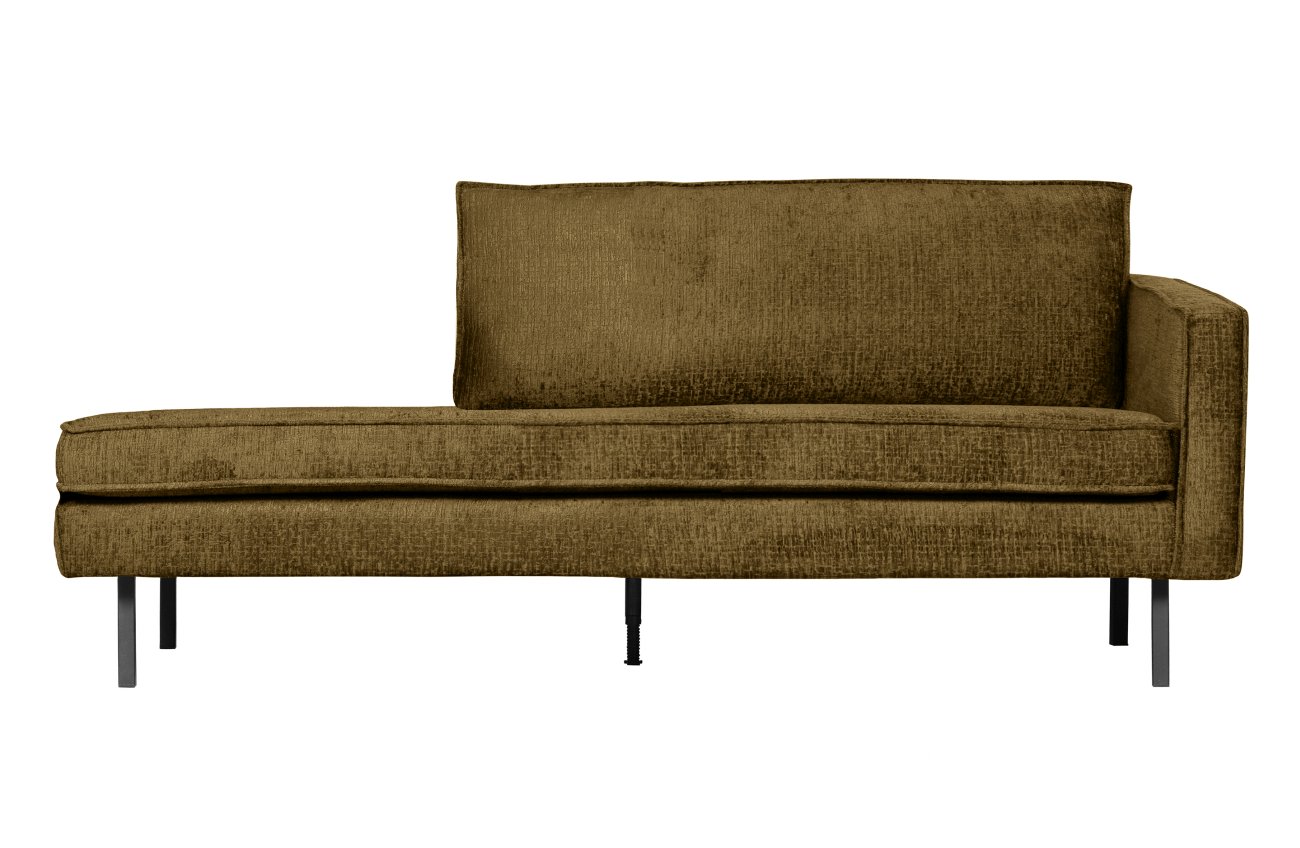 Daybed Rodeo aus Struktursamt Rechts, Brass