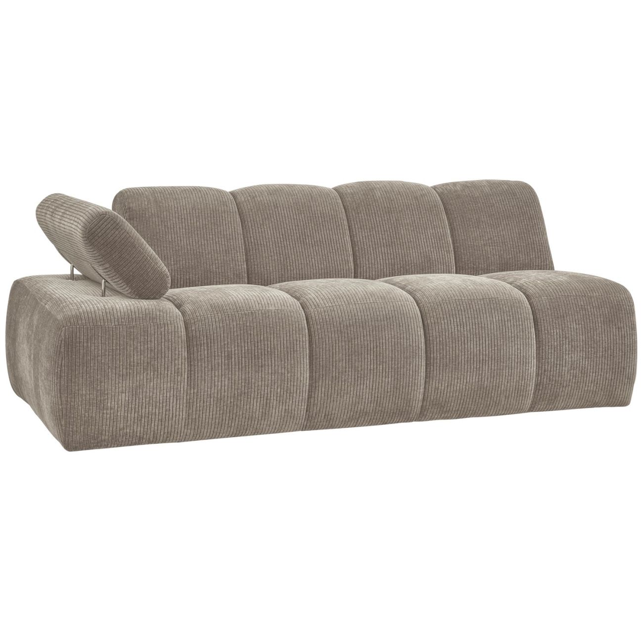 Modulsofa Mojo Flachcord 2er Arm-Links, Sand