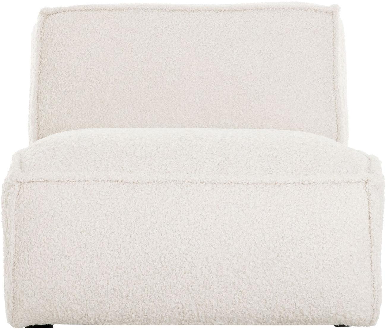 Sessel Cole aus Boucle-Stoff, Creme