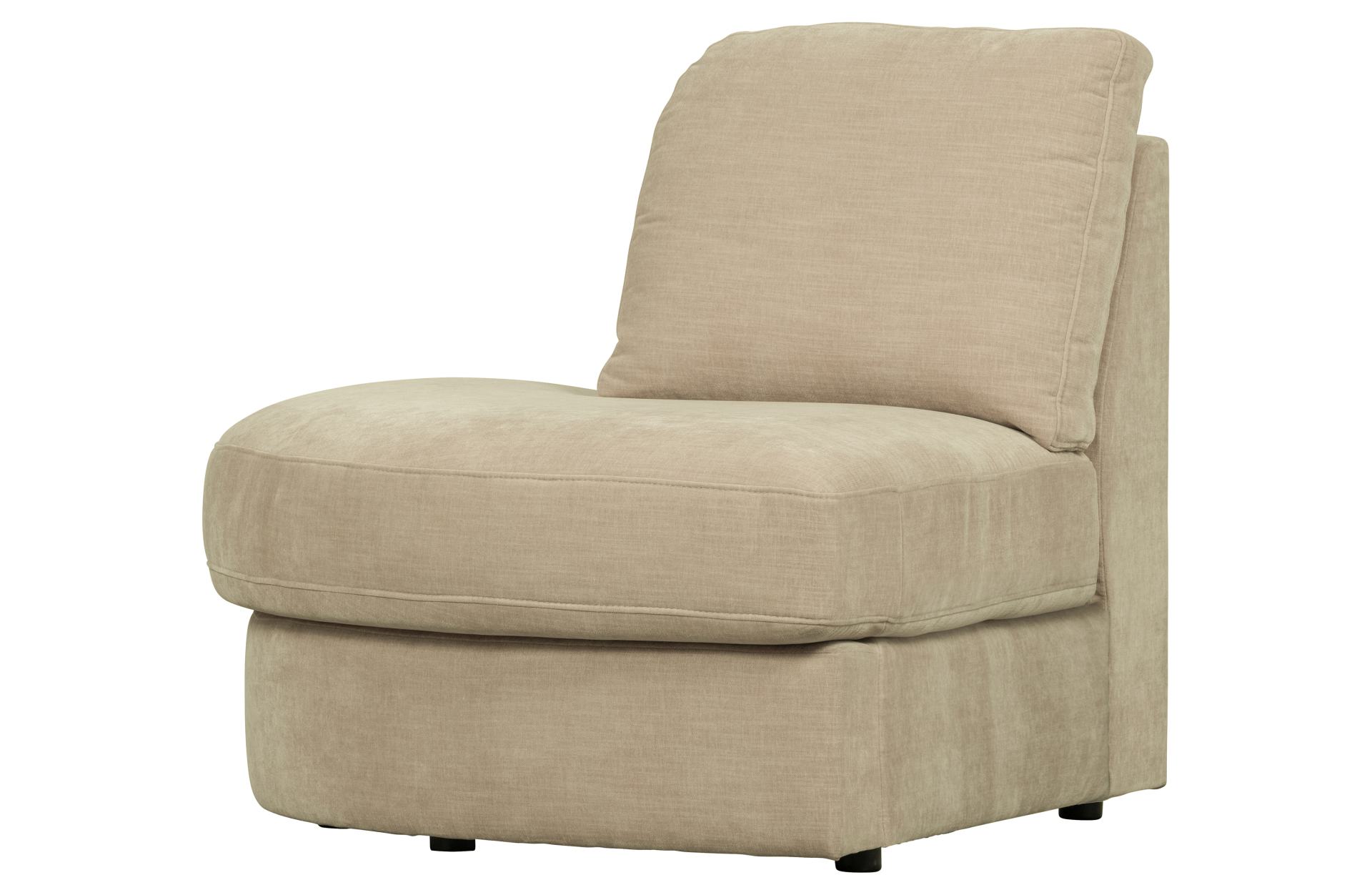 Modulsofa Family 1-Seat Eck-Element Rund Links, Sand