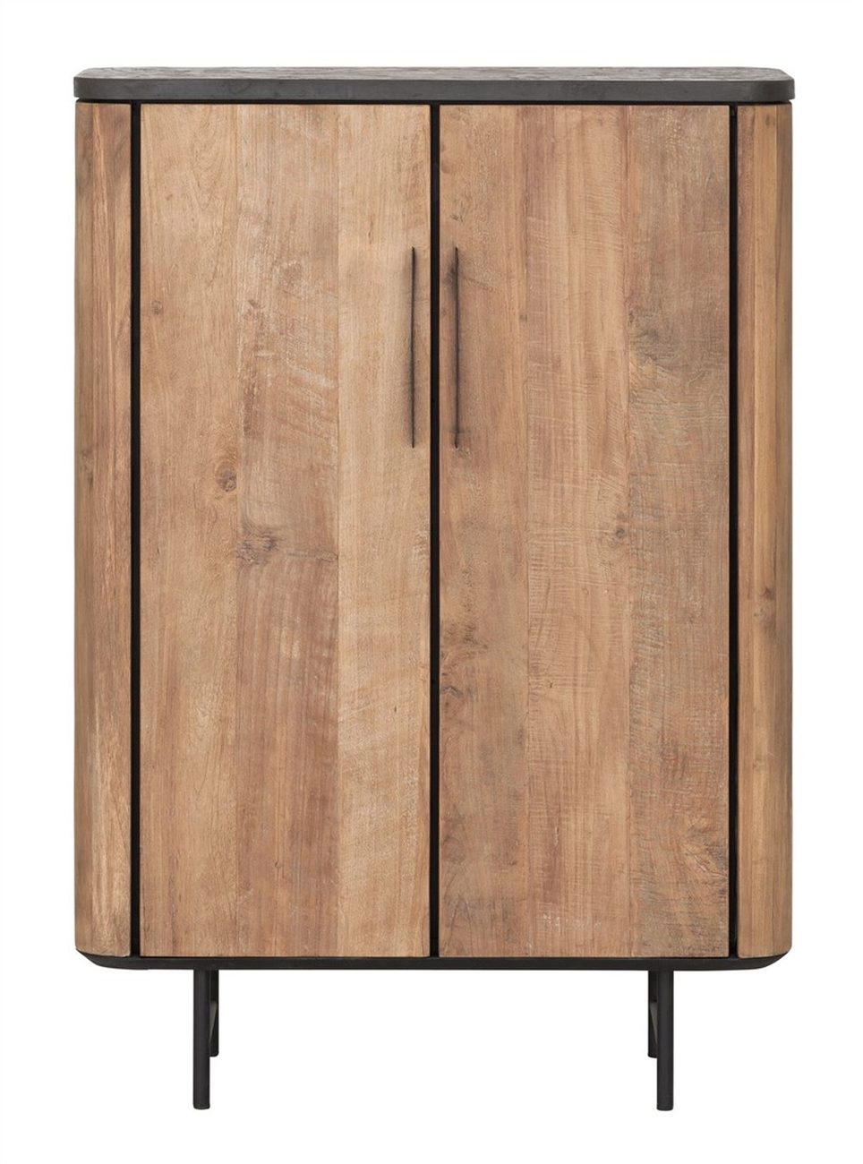 Highboard Soho aus recyceltem Teakholz, 90 cm