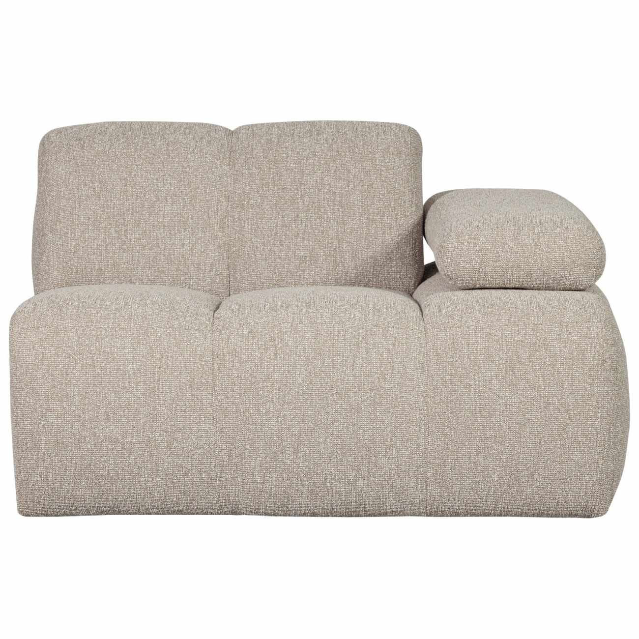 Modulsofa Mojo Boucle 1er Arm-Rechts, Beige