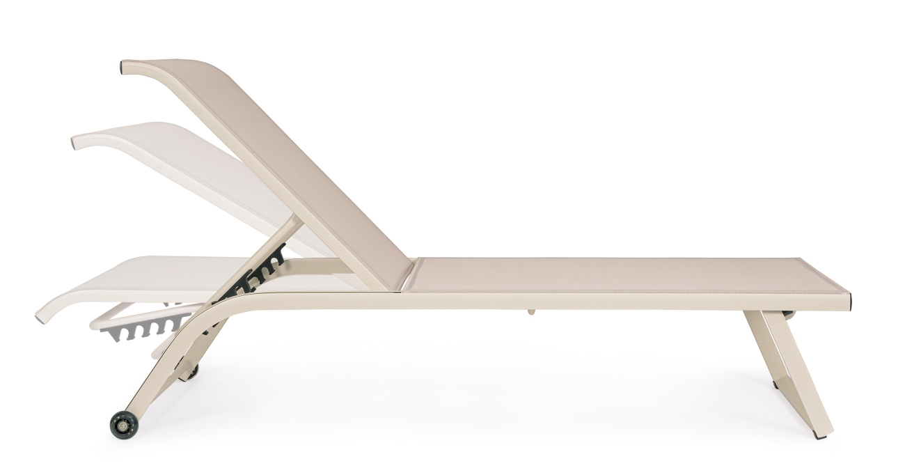 Gartenliege Taylor mit Rollen, Whsiper