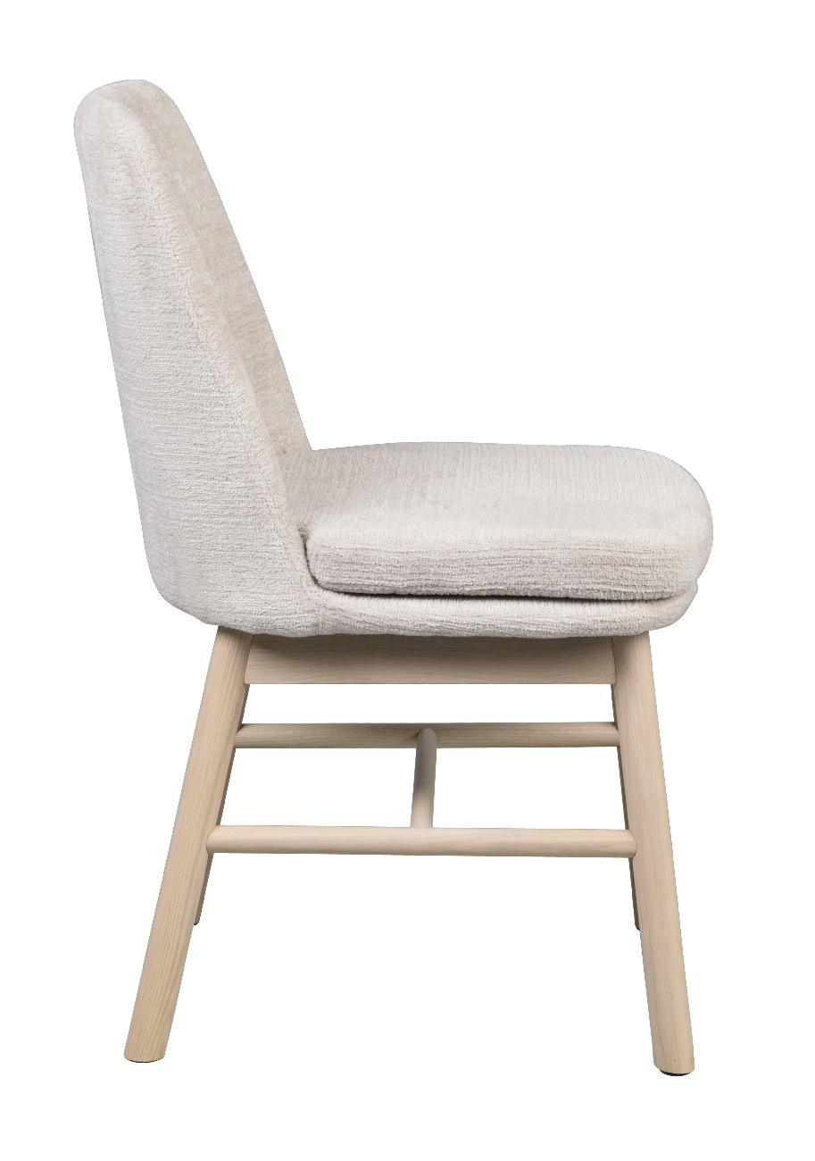 Stuhl Amesbury Beige, Gestell Eiche hell