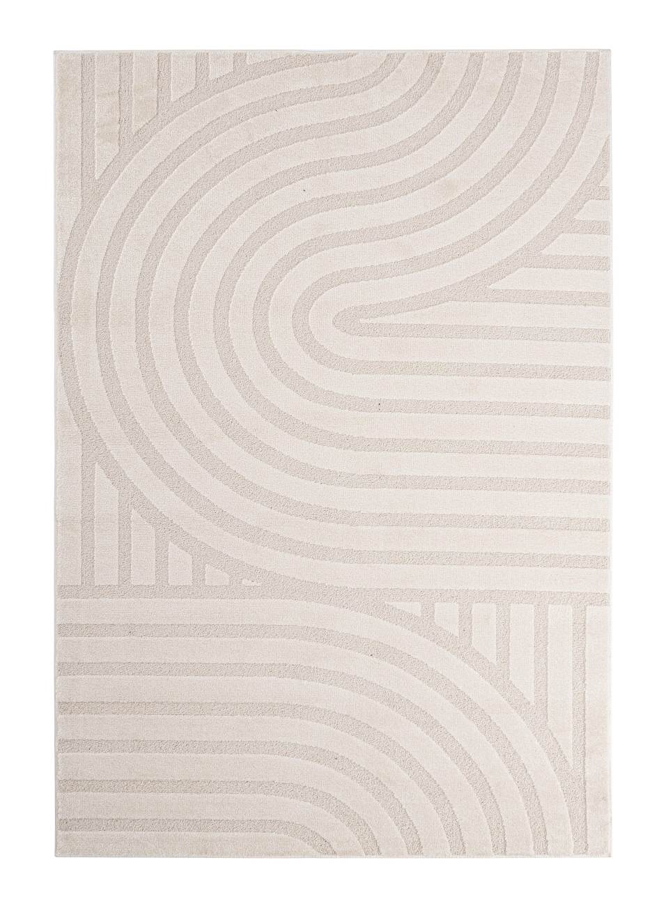 Teppich Zina aus Stoff Creme, 200x290 cm