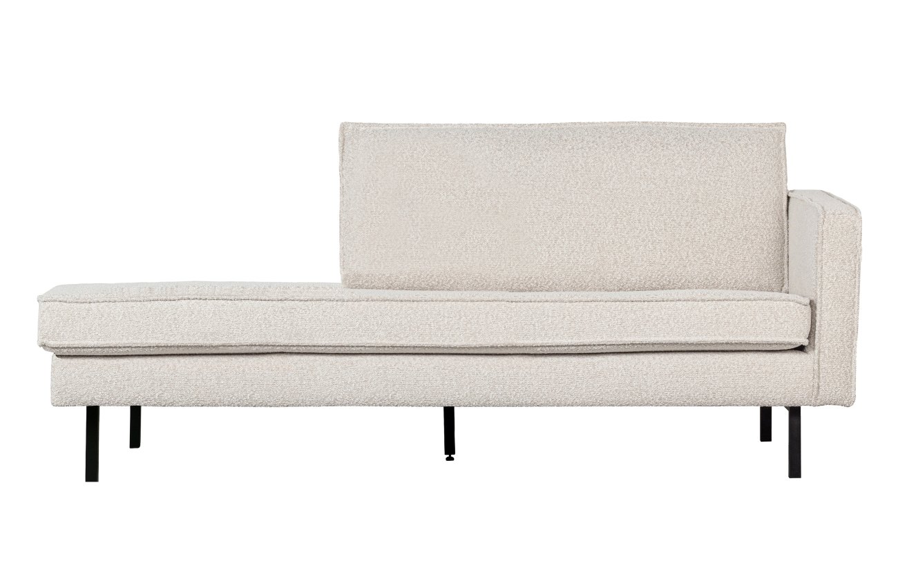 Daybed Rodeo aus Boucle-Stoff Rechts, Natur