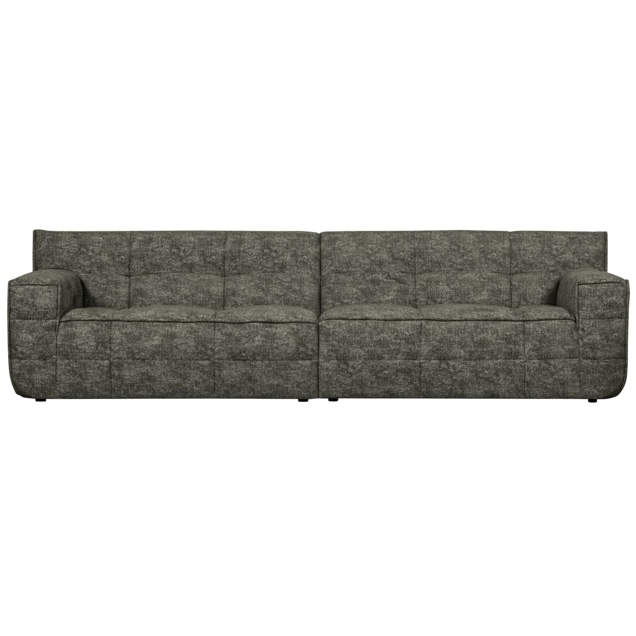 Sofa Timor aus Chenille-Stoff, Grün