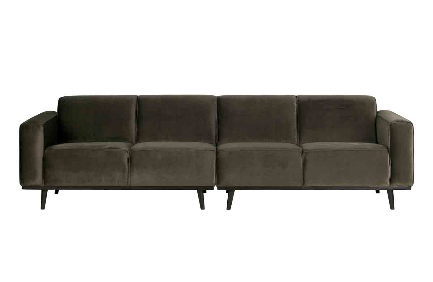 Bigsofa Statement Samt, 280cm Waldgrün