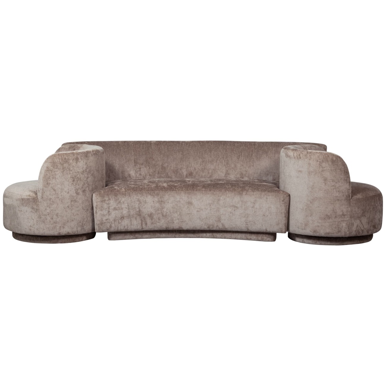 Sofa Combi-Popular: Bank+Sessel, Taupe