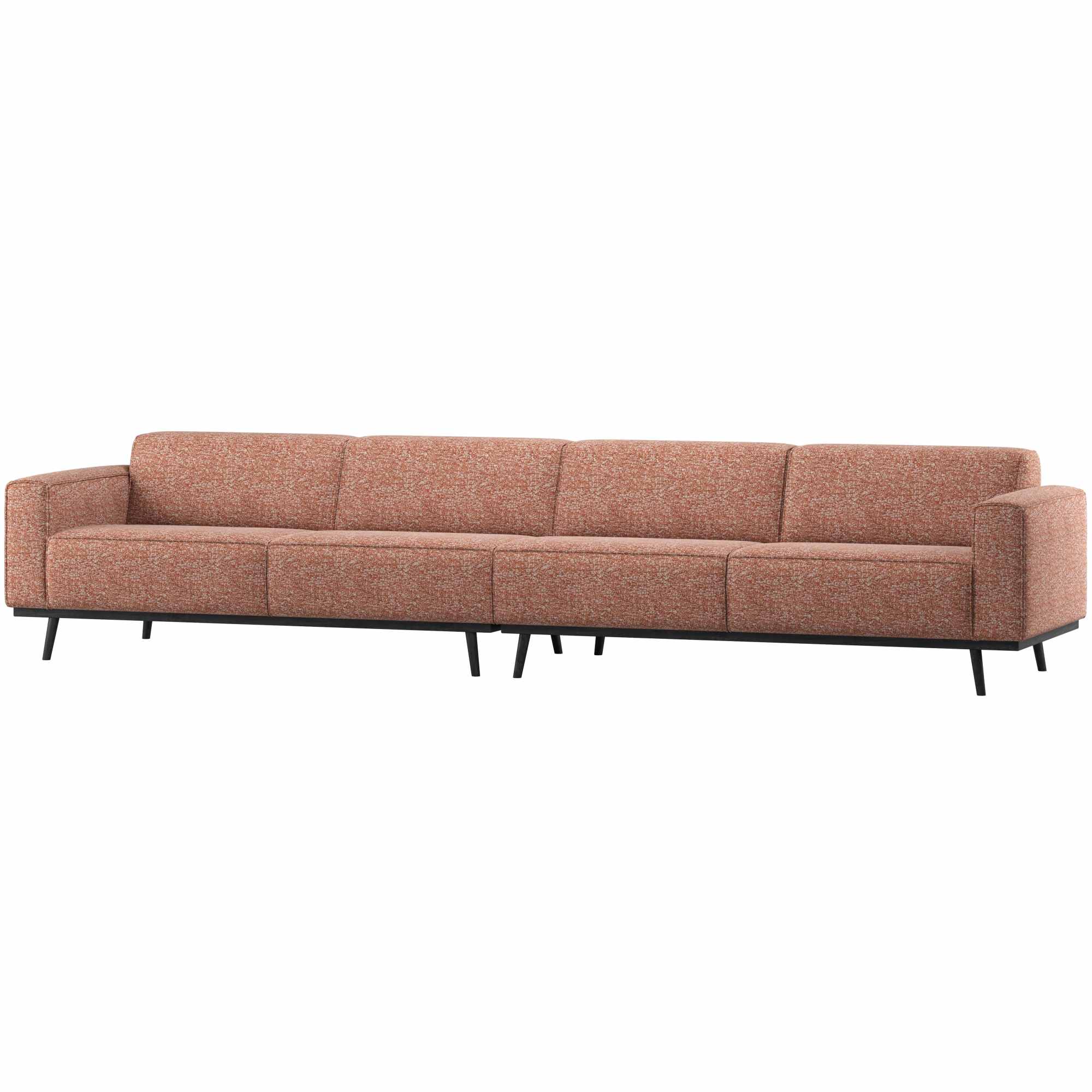 Sofa Statement 6-Sitzer 372 cm - Melange-Stoff, Terra