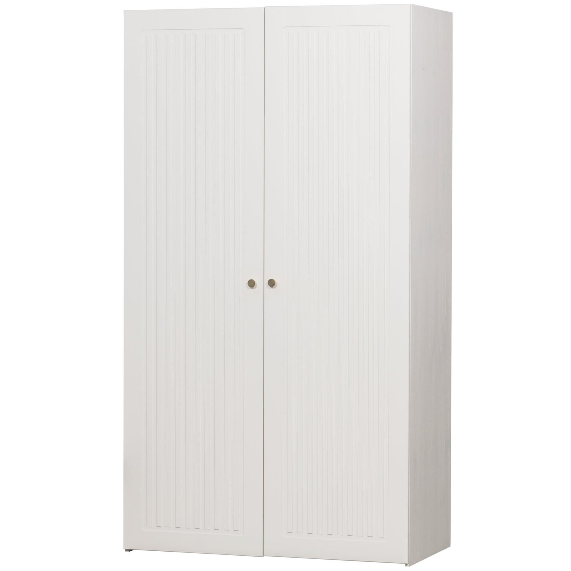Sipke Kleiderschrank Kiefer Weiß - FSC-zertifiziert, skandinavischer Stil