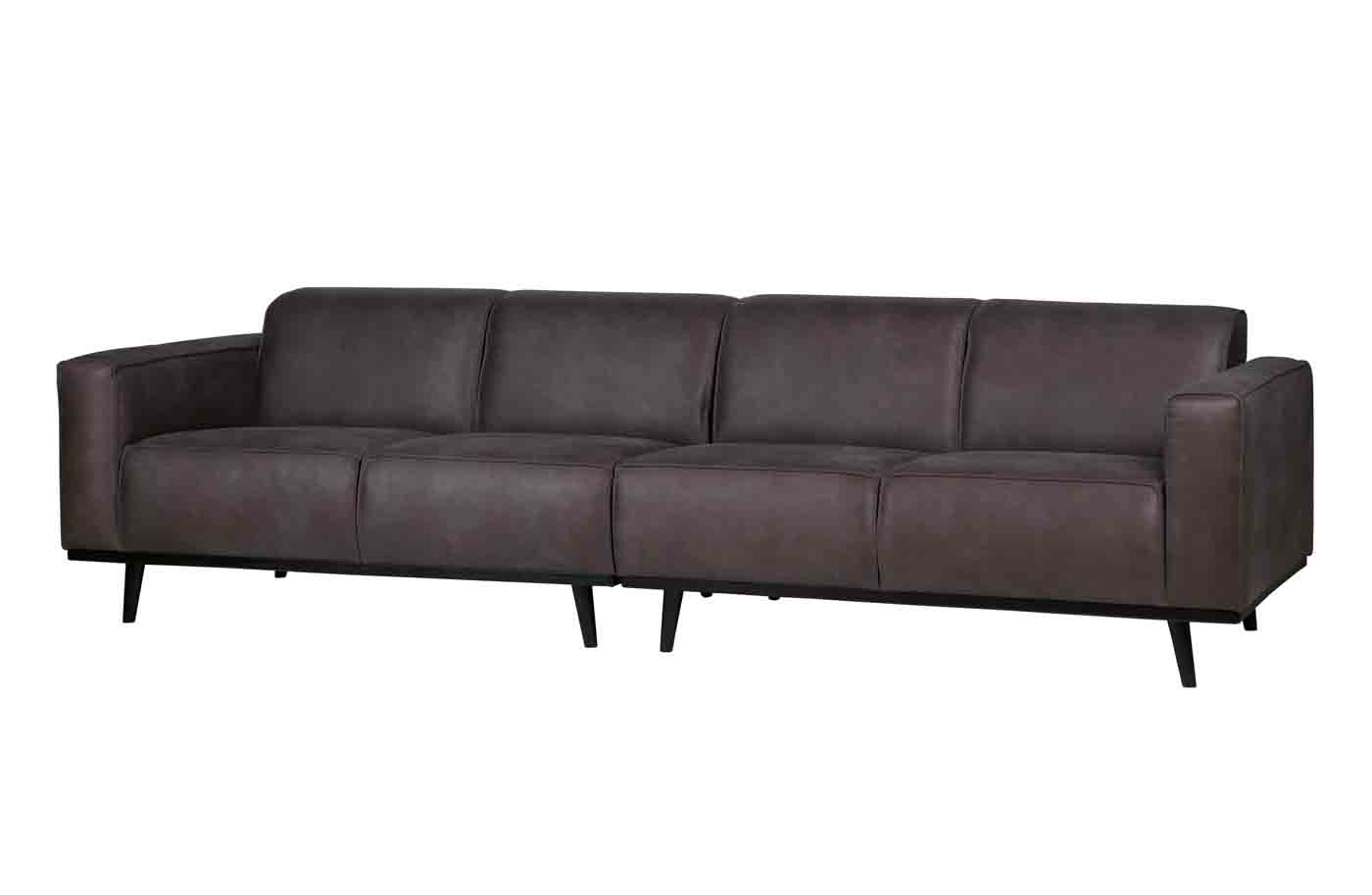 Bigsofa Statement Lederoptik, 280cm Grau