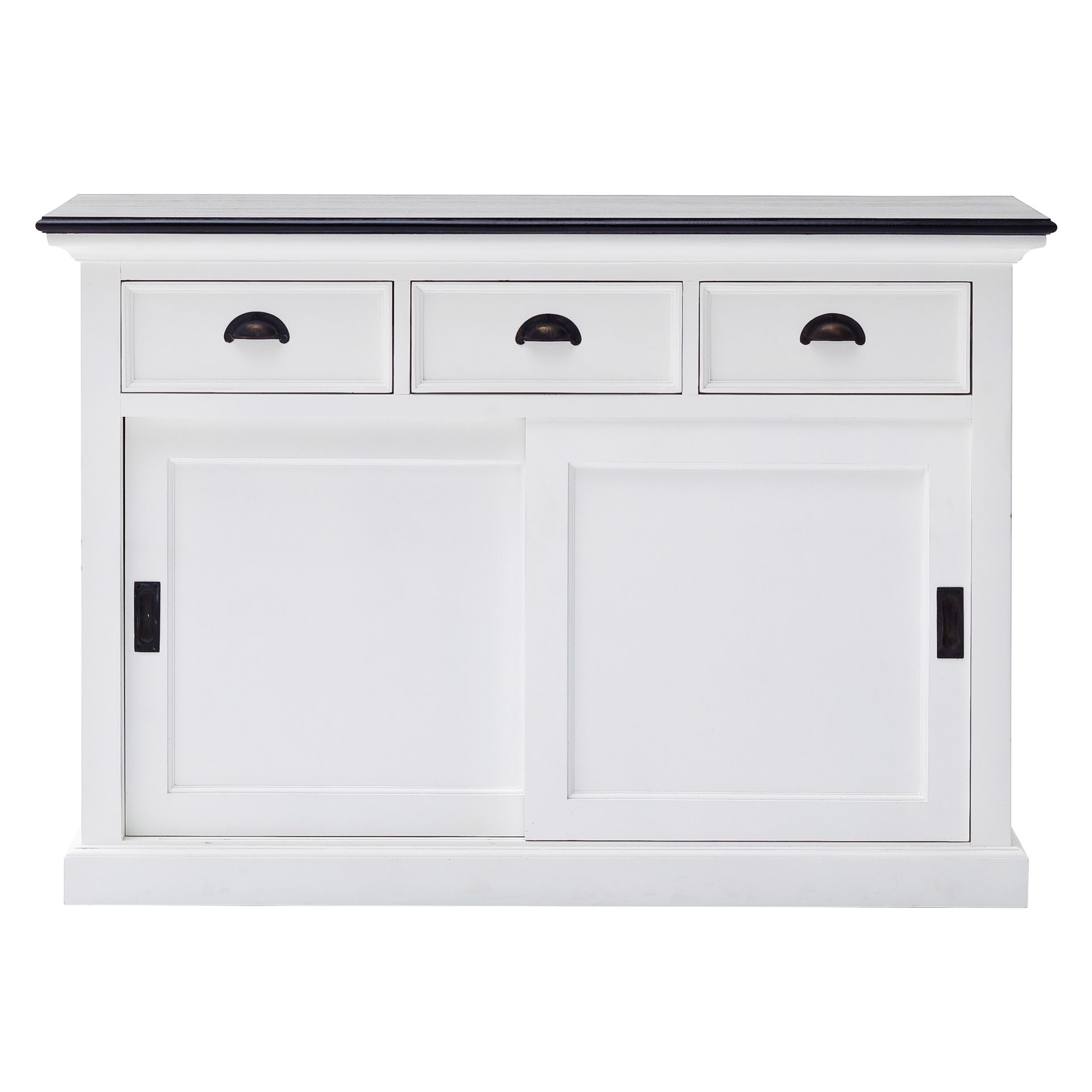 Sideboard Halifax Contrast mit Schiebetüren, 125 cm