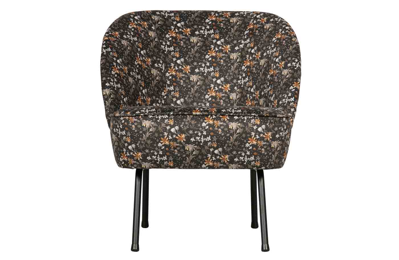 Sessel Vogue Samt, Aquarel Flower Black