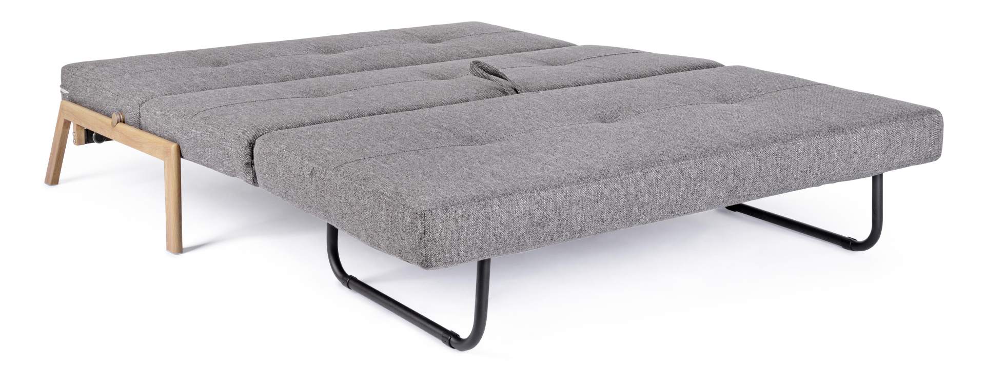 Schlafsofa Hayden mit Stoff-Bezug, 2-Sitzer, Grau