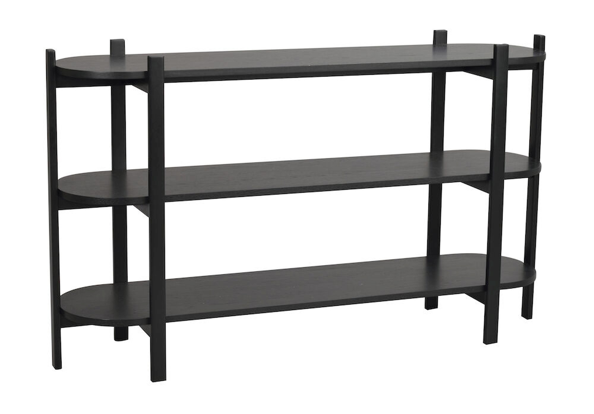 Konsole Tolsona 144x39x85cm, Eiche Schwarz