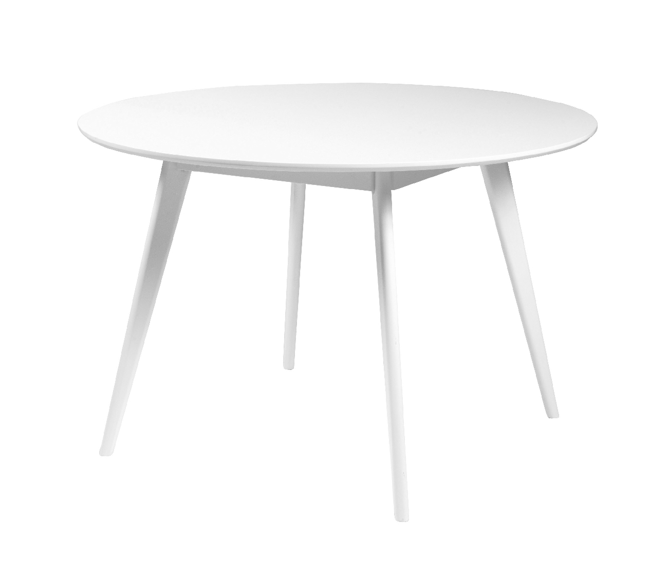 Esstisch Yumi Rund 115cm, MDF Weiß