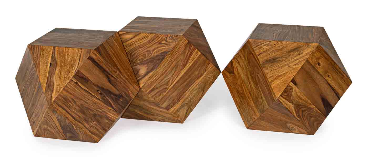 Beistelltisch Egypt aus Sheesham Holz, 42 cm
