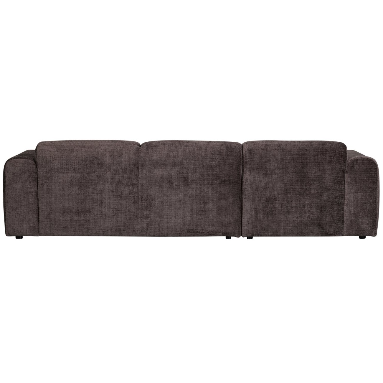 Chaiselongue Cloud aus Chenille-Stoff Links, Braun