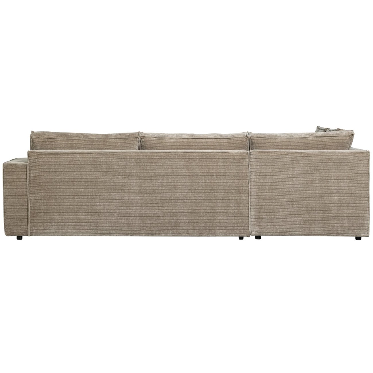 Ecksofa Hajo mit Cordbezug Links, Clay