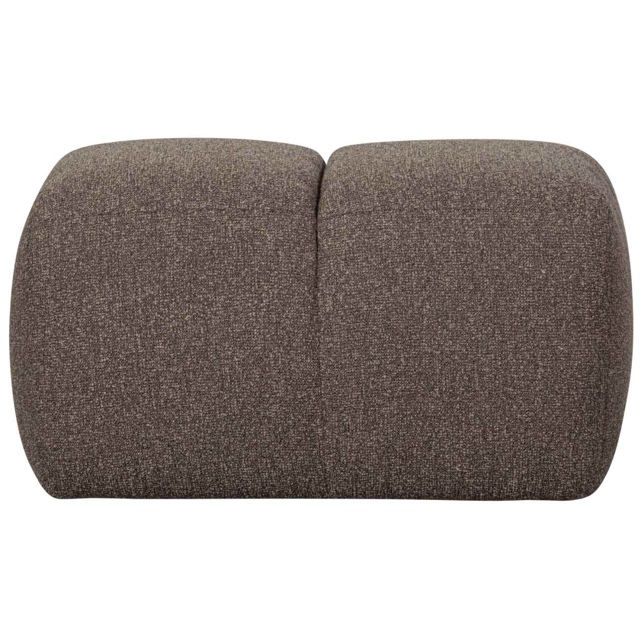 Hocker Mojo aus Boucle-Stoff, Braun