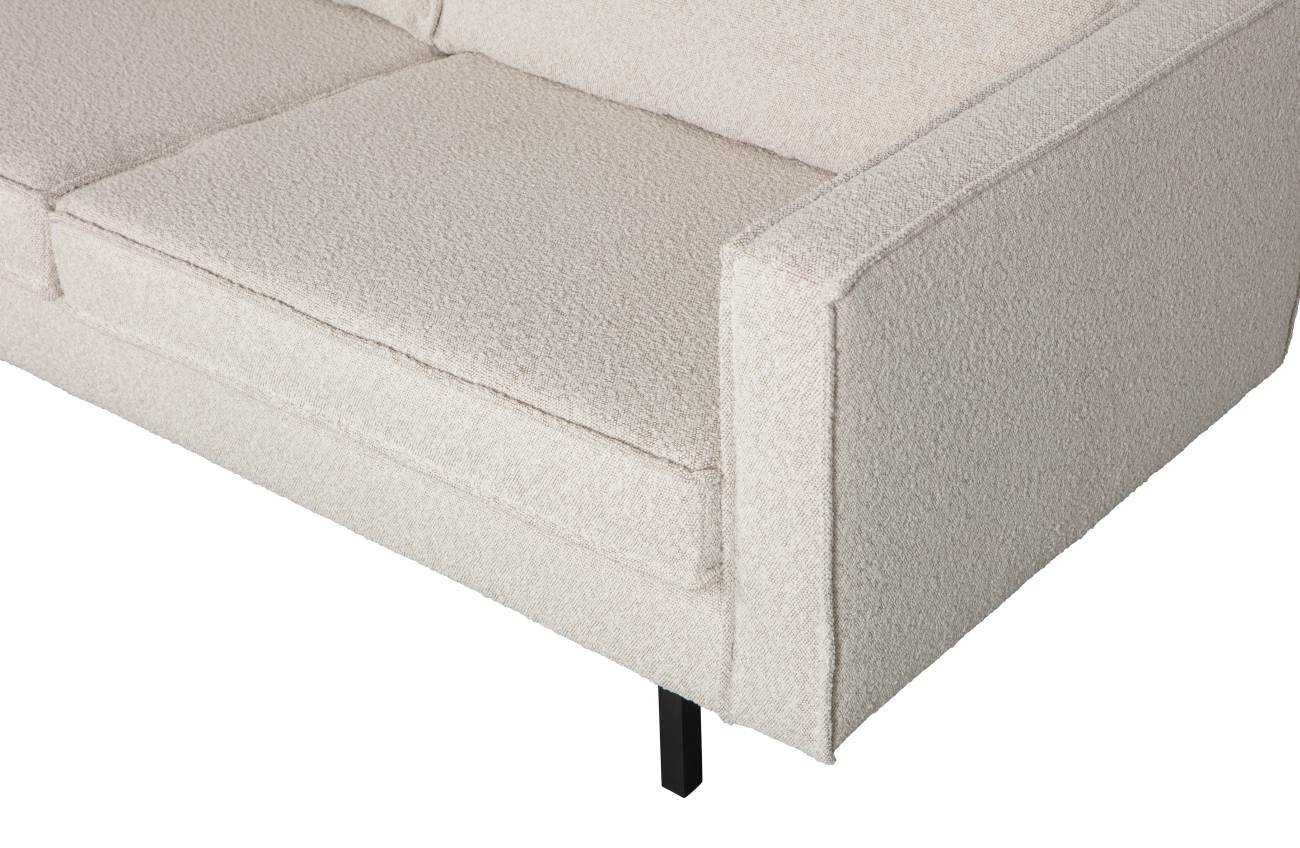 Sofa Rodeo 2,5 Sitzer aus Boucle-Stoff, Natur