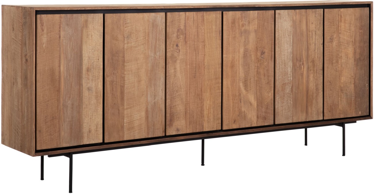 Sideboard Metropole aus recyceltem Teakholz, 220 cm Sideboard Metropole aus recyceltem Teakholz, 220 cm