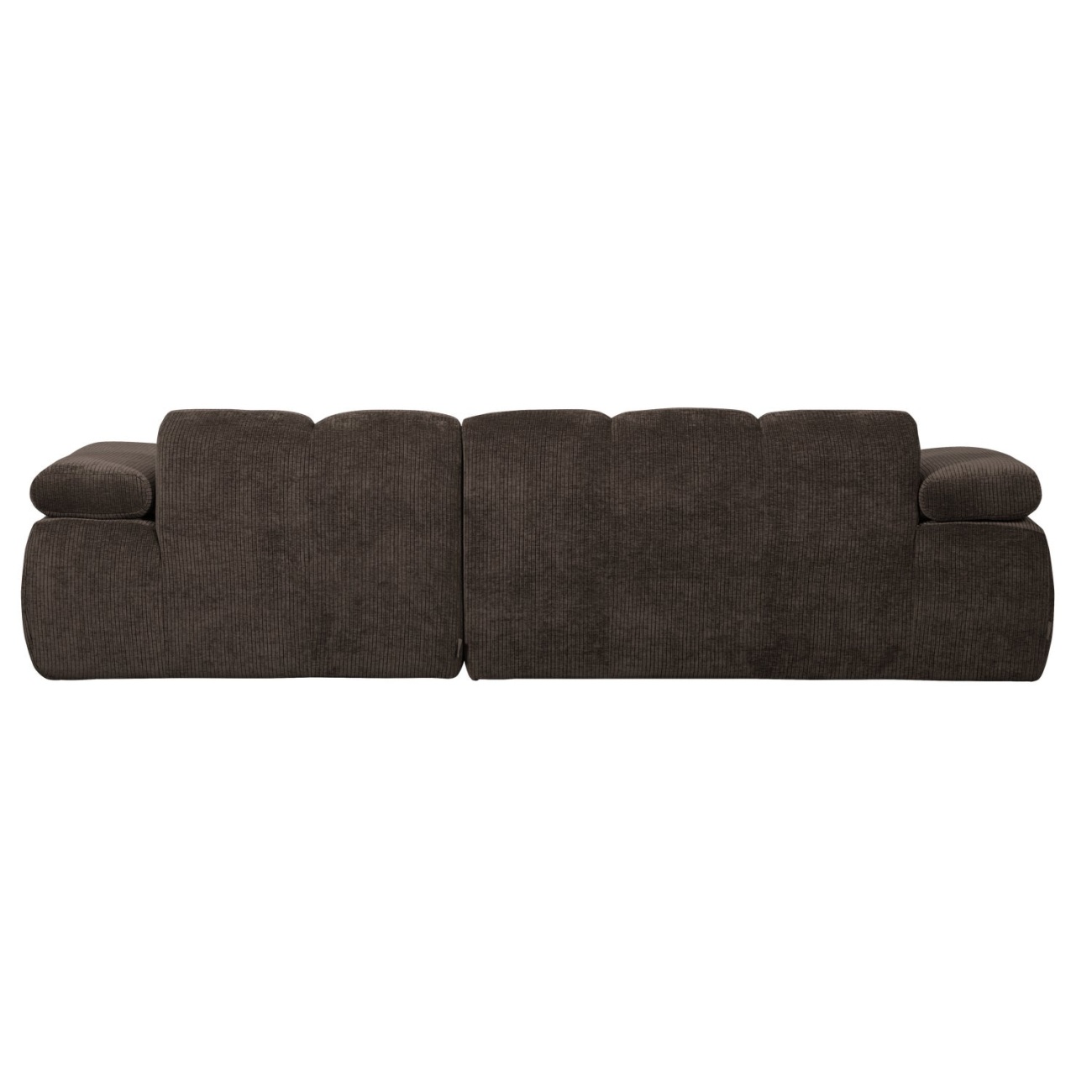 Chaiselongue Mojo aus Flachcord Rechts, Braun