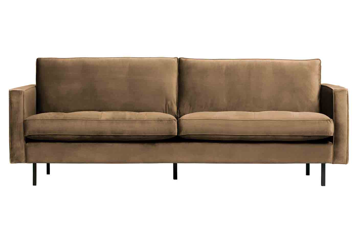 Sofa Rodeo Classic 2,5 Sitzer Samt, Taupe