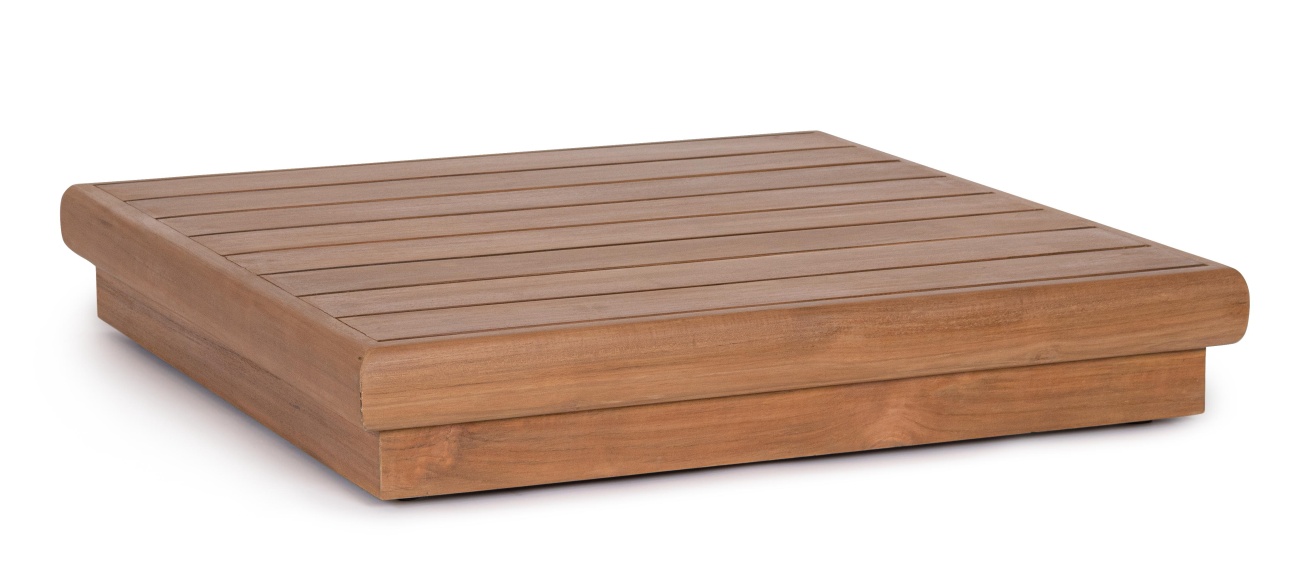 Gartencouchtisch Delgada aus Teakholz, 94x94 cm