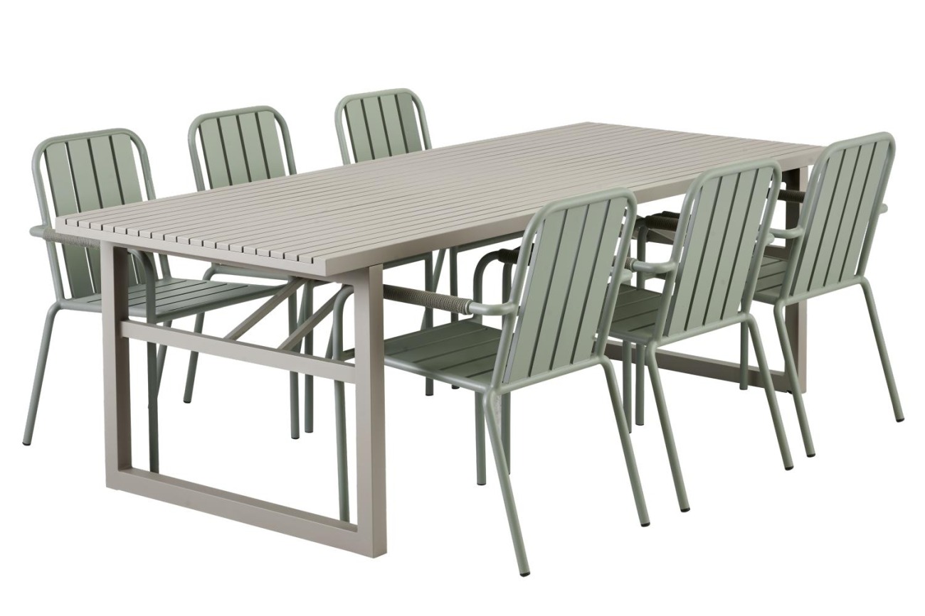 Gartenesstisch Vevi 230x95 cm, Kaki
