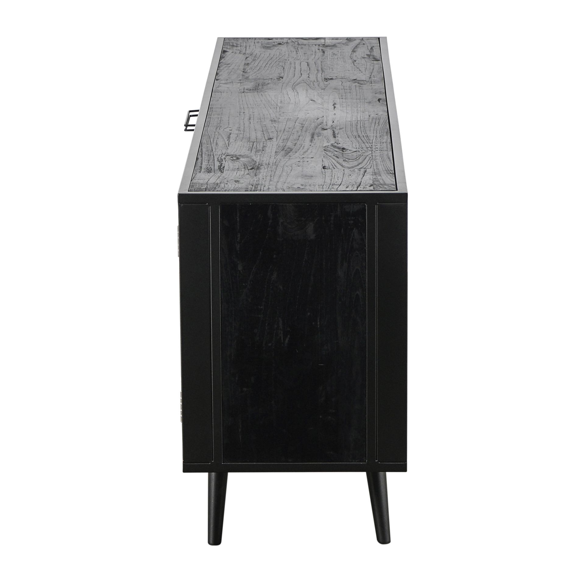 Sideboard Nordic Mindi Rattan mit Türen und Schubladen, 200 cm