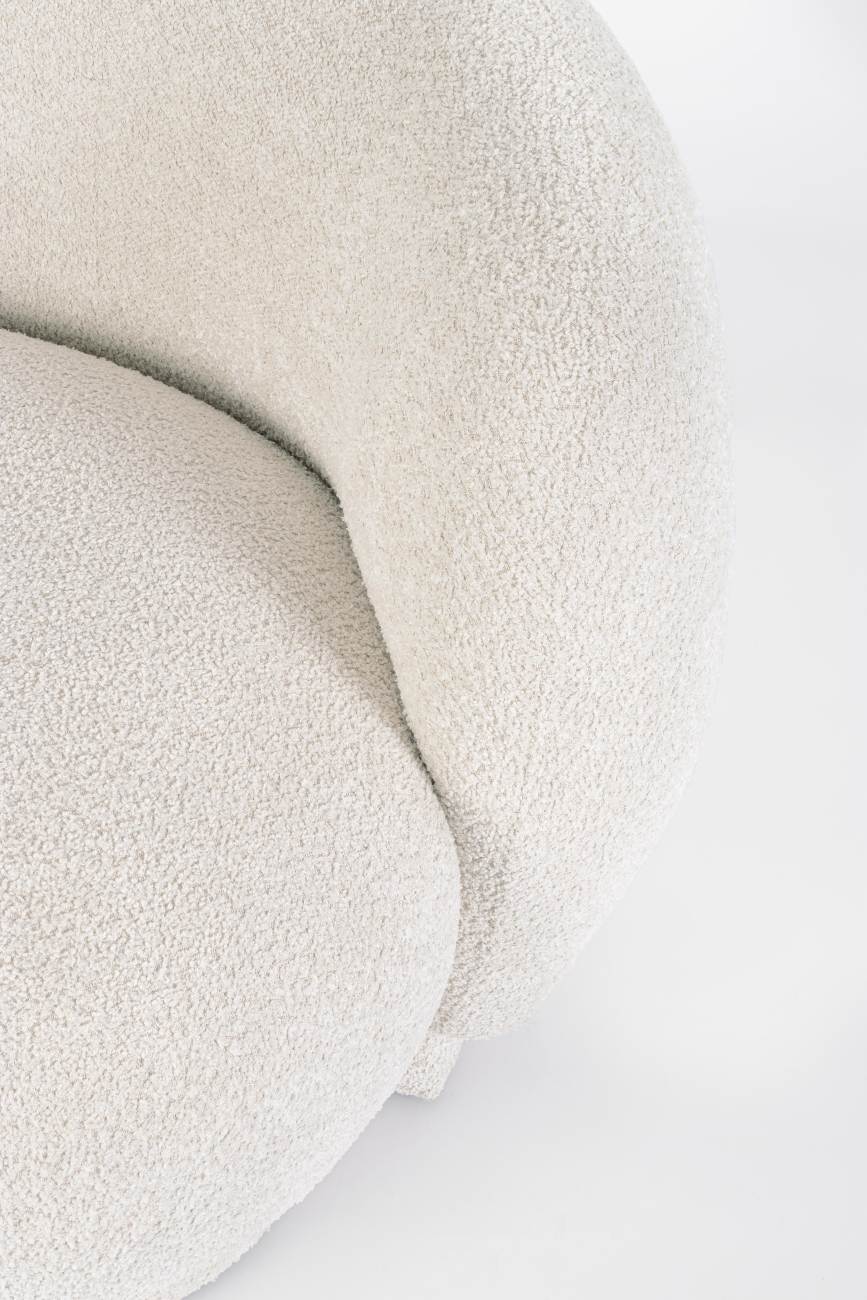 Sofa Tecla aus Boucle-Stoff, Natur