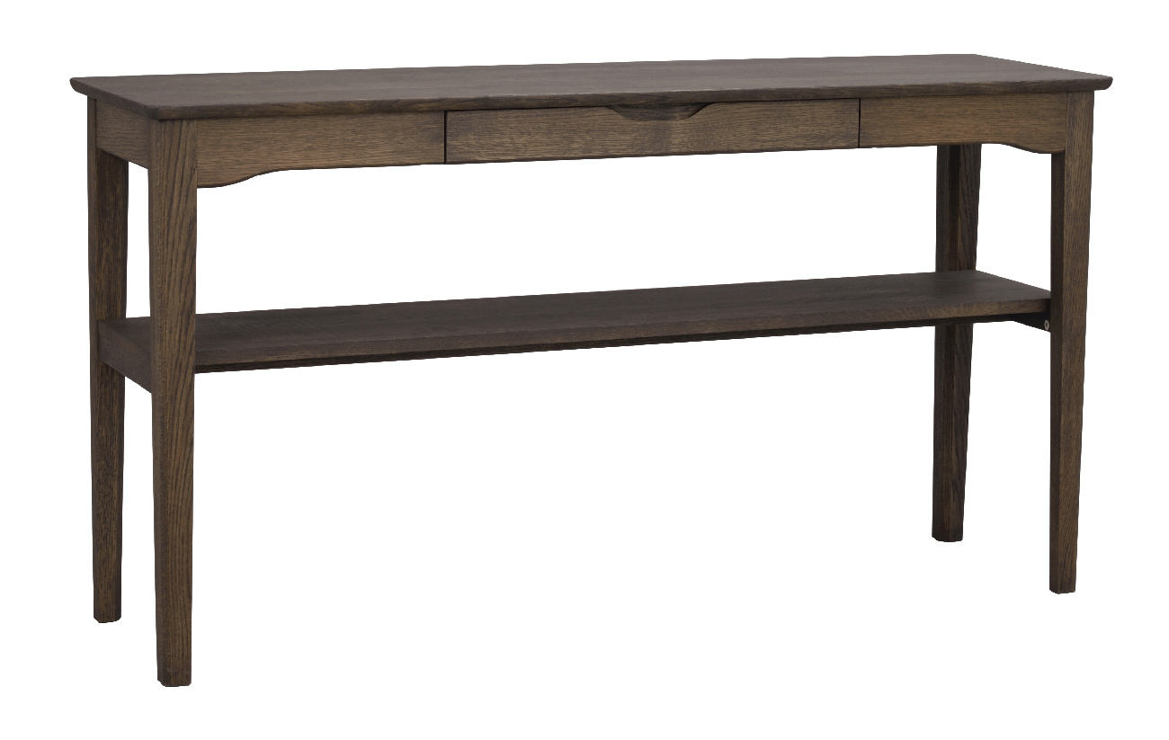 Konsole Markham mit Schublade, 140x40x75cm, Eiche Braun