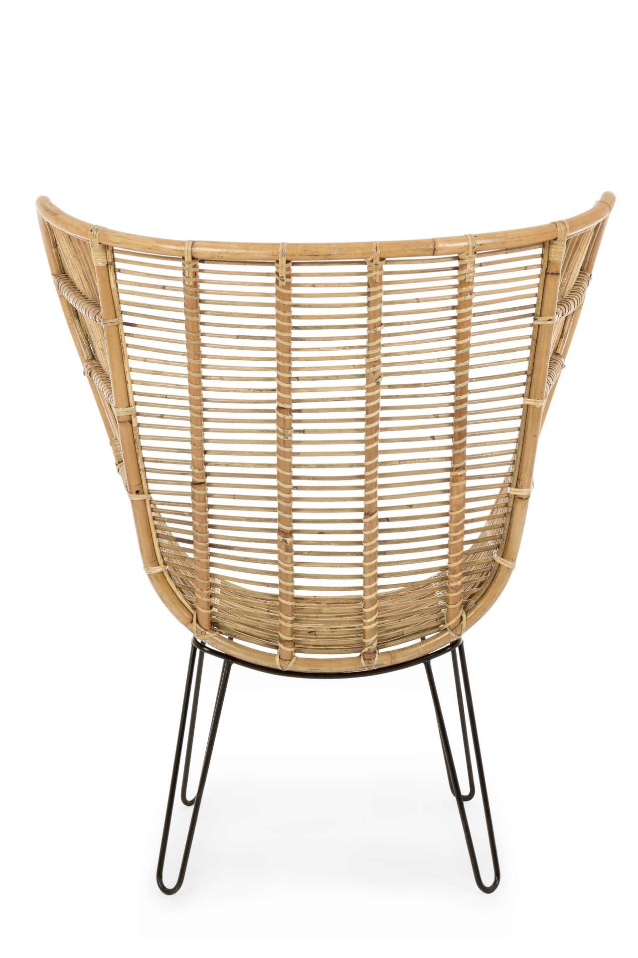 Sessel Estefan aus Rattan, Natur