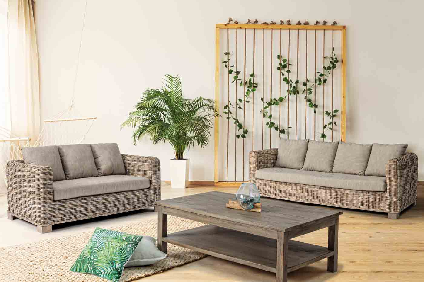 Rattansofa Fortaleza, 2 Sitzer