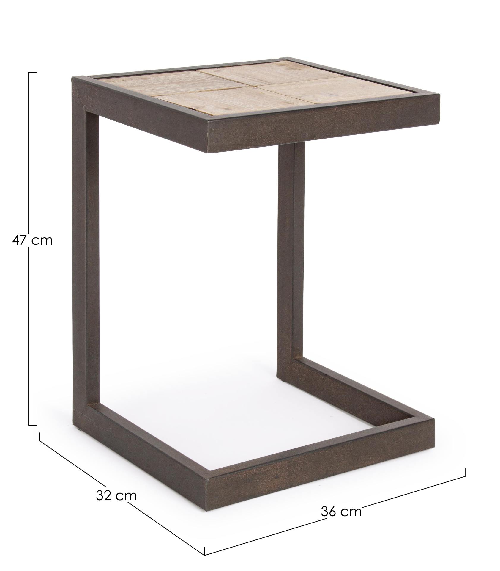 Hocker Blocks aus Fichtenholz, 47 cm